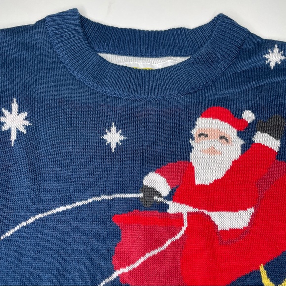 Tipsy Elves Christmas Sweater Santa Size M - Picture 3 of 7